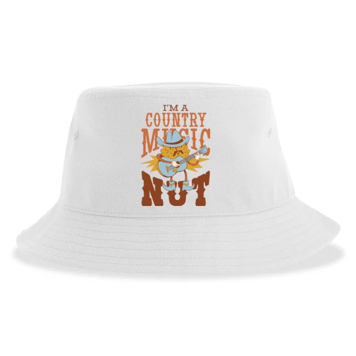 I'm A Country Music Nut Funny Sustainable Bucket Hat