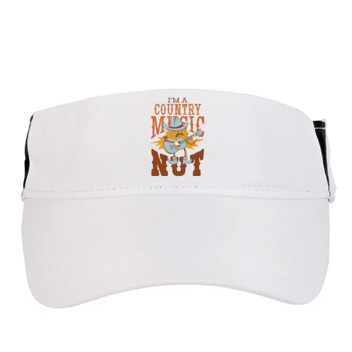 I'm A Country Music Nut Funny Adult Drive Performance Visor