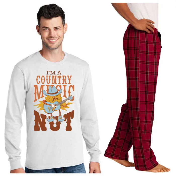 I'm A Country Music Nut Funny Long Sleeve Pajama Set