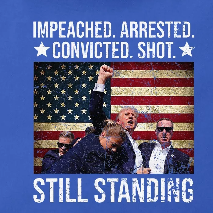 Impeached Arrested Convicted Shot Still Standing Zip Tote Bag