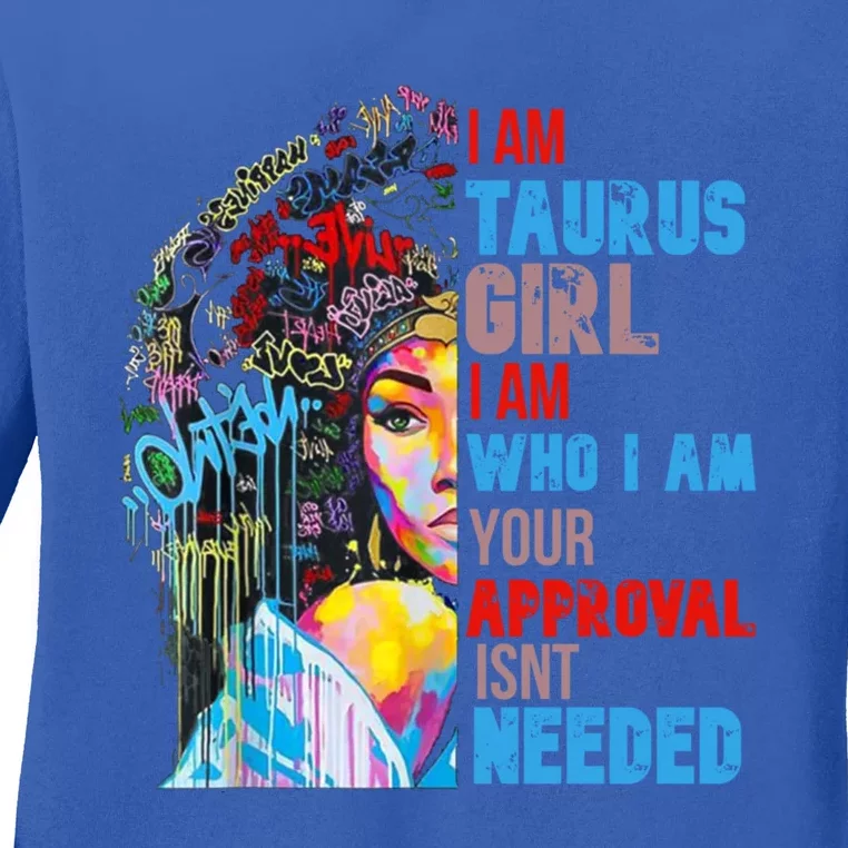 I Am Cute Taurus Black Afro Queen African Gift Ladies Long Sleeve Shirt