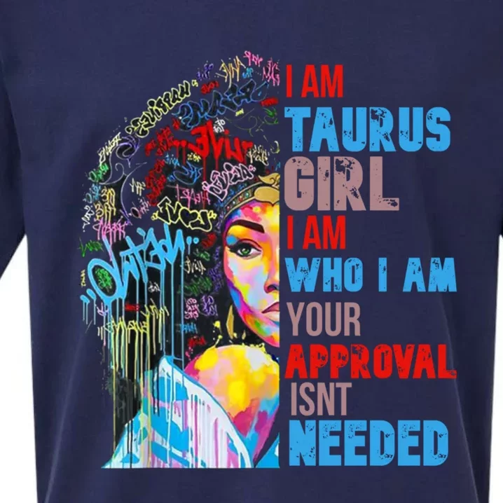 I Am Cute Taurus Black Afro Queen African Gift Sueded Cloud Jersey T-Shirt