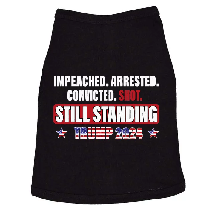 Impeached Arrested Convicted Shot Still Standing Trump 2024 Doggie Tank