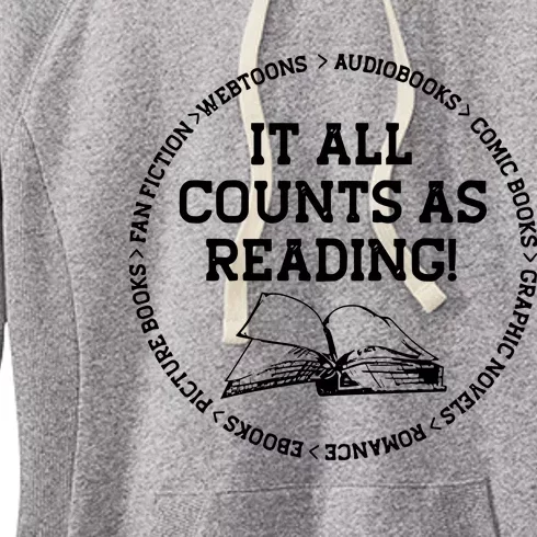 It All Counts As Reading Women's Fleece Hoodie