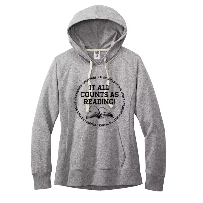 It All Counts As Reading Women's Fleece Hoodie