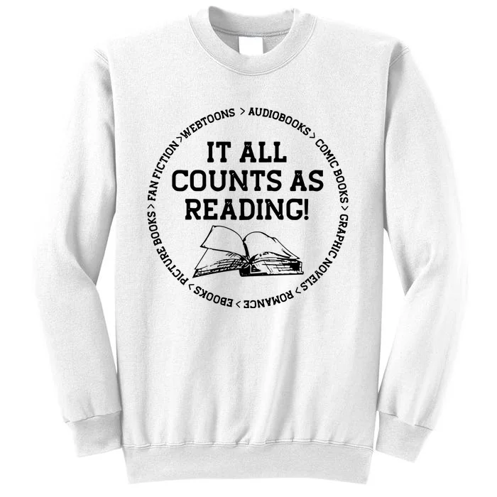 It All Counts As Reading Sweatshirt