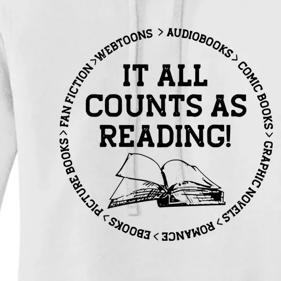 It All Counts As Reading Women's Pullover Hoodie