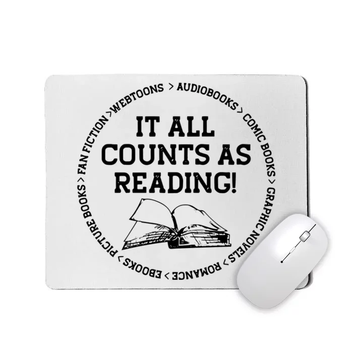 It All Counts As Reading Mousepad