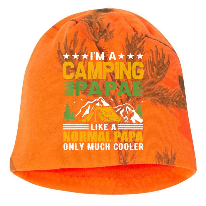 I´m A Camping Papa Like A Normal Papa Only Much Cooler Kati - Camo Knit Beanie