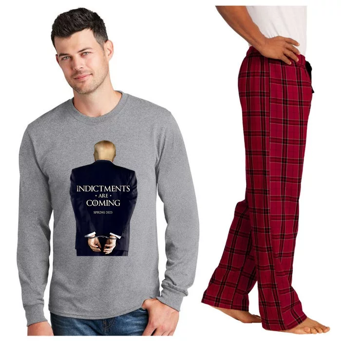 Indictments Are Coming Funny Trump Indicted Long Sleeve Pajama Set