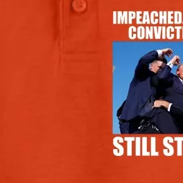 Impeached Arrested Convicted Shot Still Standing Donald Trump Dry Zone Grid Performance Polo