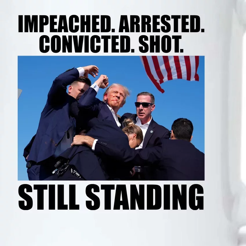 Impeached Arrested Convicted Shot Still Standing Donald Trump Black Color Changing Mug