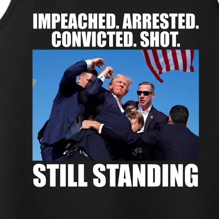 Impeached Arrested Convicted Shot Still Standing Donald Trump Performance Tank