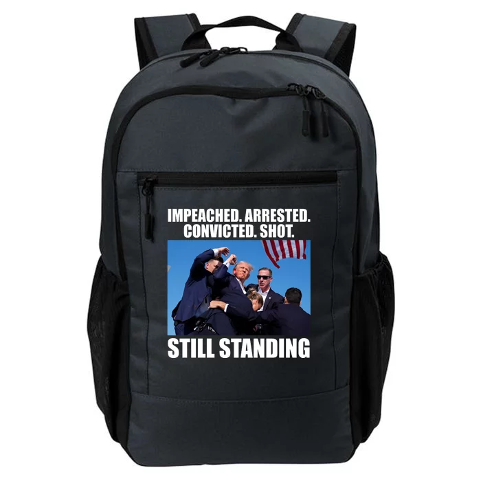 Impeached Arrested Convicted Shot Still Standing Donald Trump Daily Commute Backpack