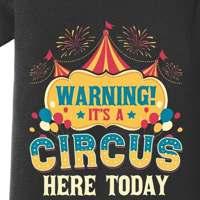 Its A Circus Here Today Circus Birthday Party Costume Baby Bodysuit