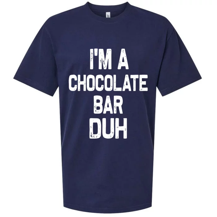 Im A Chocolate Bar Duh Halloween Costume Sueded Cloud Jersey T-Shirt