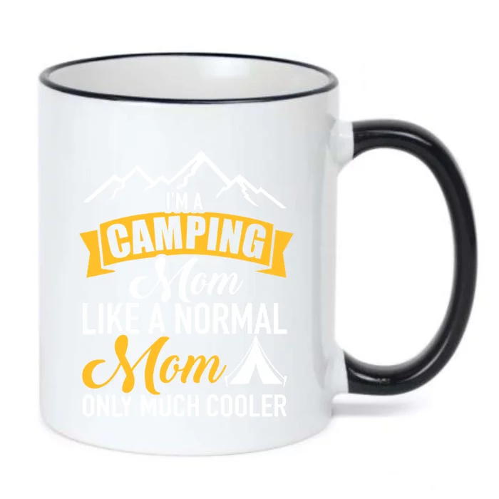 I'm A Camping Mom Gift Black Color Changing Mug