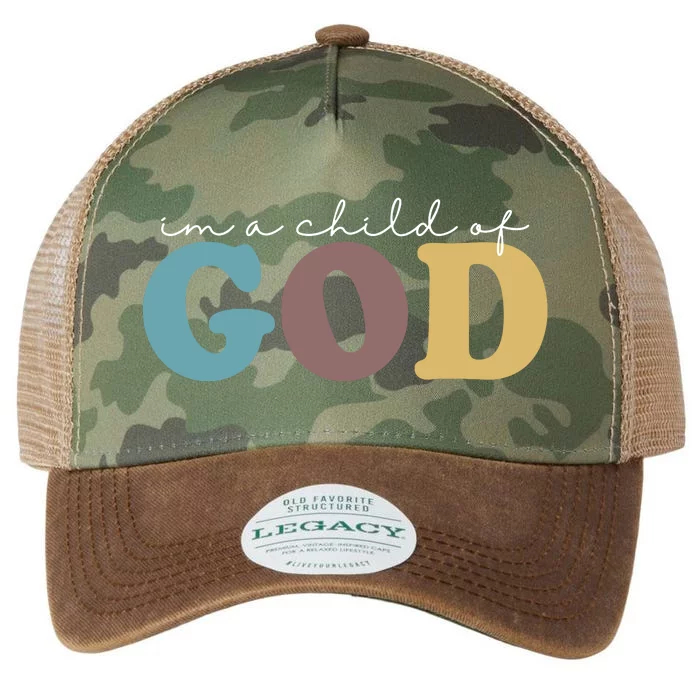 Im A Child Of God Christianity Legacy Tie Dye Trucker Hat