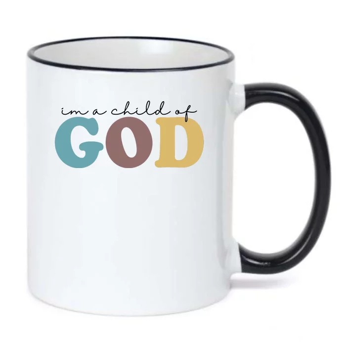 Im A Child Of God Christianity Black Color Changing Mug