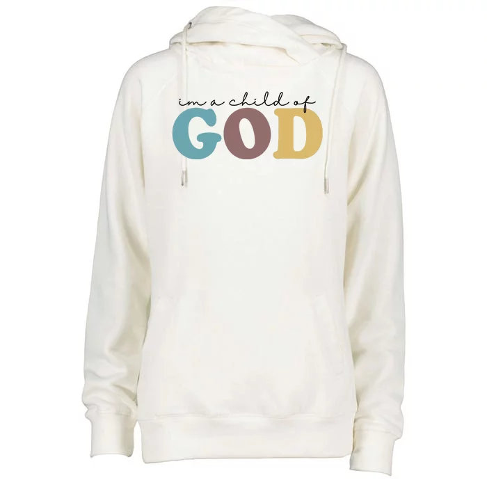 Im A Child Of God Christianity Womens Funnel Neck Pullover Hood