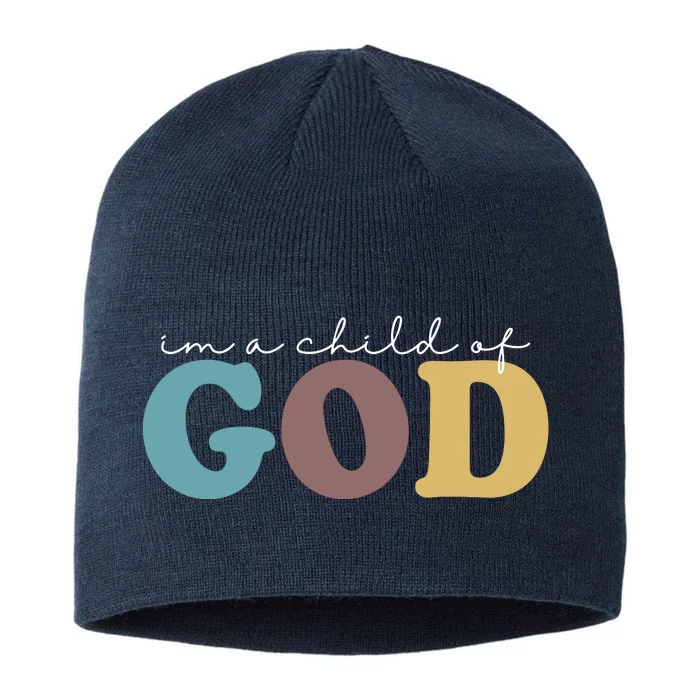 Im A Child Of God Christianity 8 1/2in Sustainable Knit Beanie