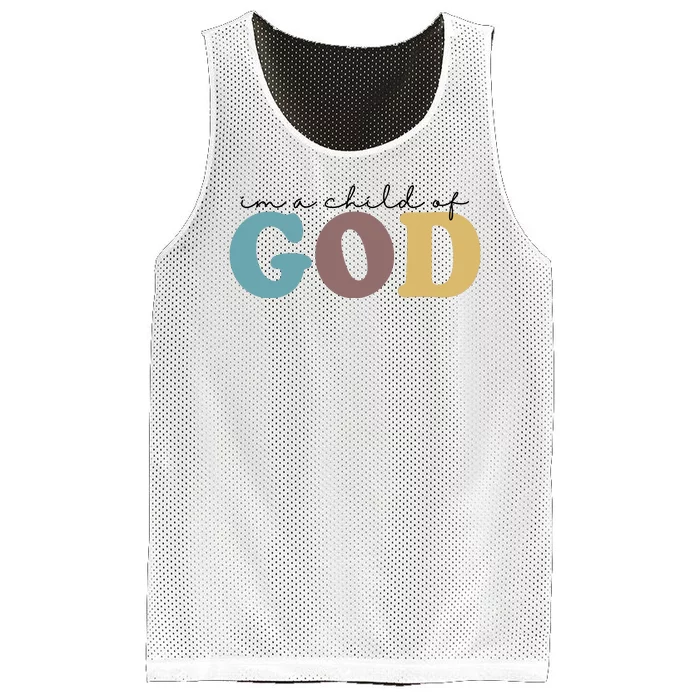 Im A Child Of God Christianity Mesh Reversible Basketball Jersey Tank