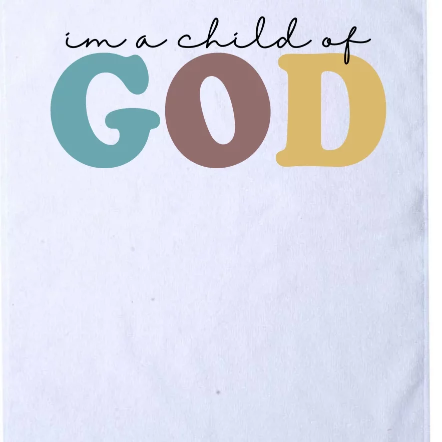 Im A Child Of God Christianity Platinum Collection Golf Towel