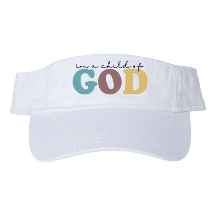 Im A Child Of God Christianity Valucap Bio-Washed Visor