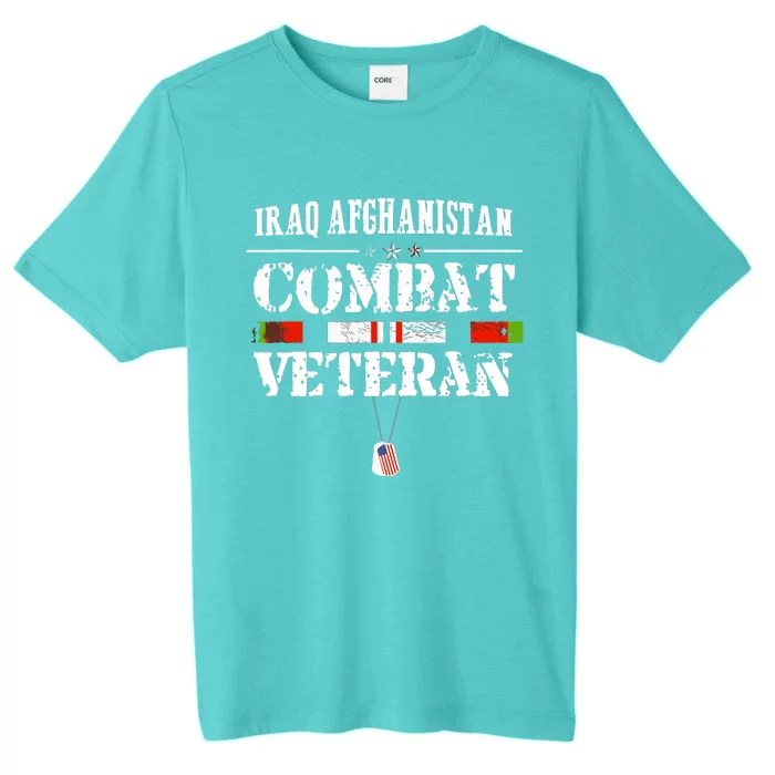 Iraq Afghanistan Combat Veteran Proud Army Military Vintage ChromaSoft Performance T-Shirt