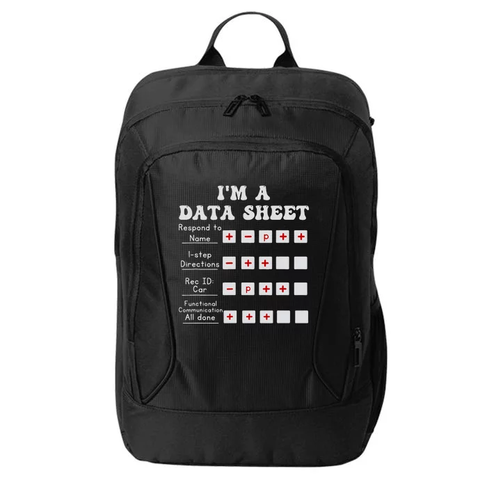 IM A Data Sheet Aba Behavior Analyst Halloween Costume City Backpack