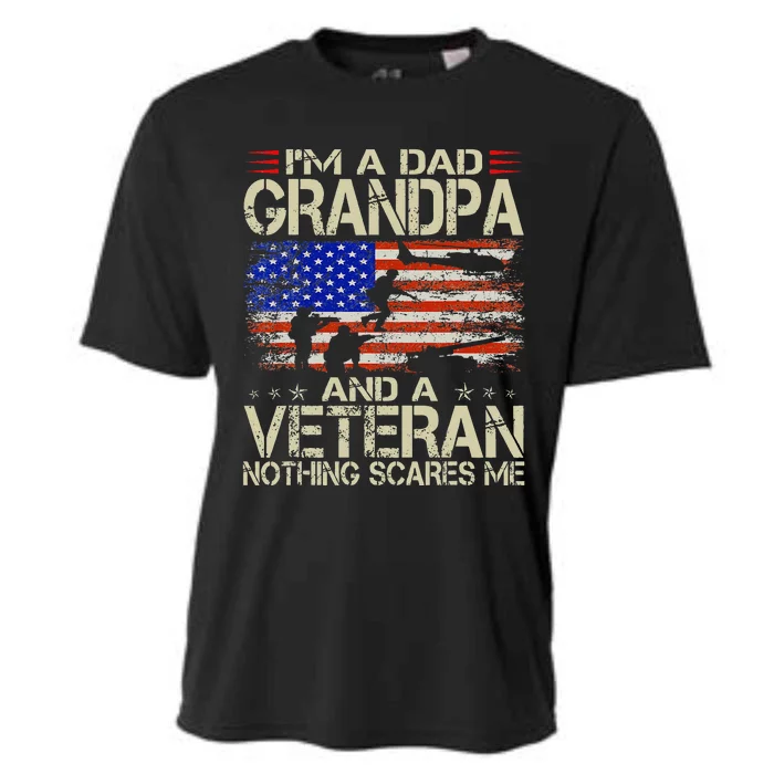 Im A Dad Grandpa And Veteran Fathers Day Papa Grandpa Gifts Cooling Performance Crew T-Shirt