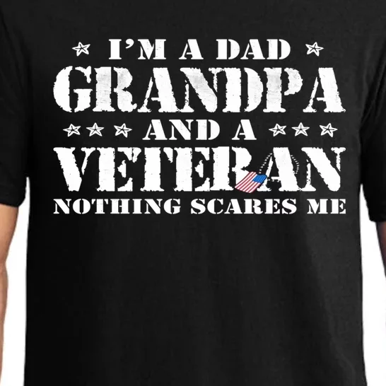 I'm A Dad Grandpa Veteran Father's Day Gift Pajama Set