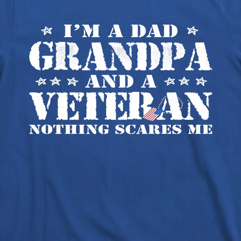 I'm A Dad Grandpa Veteran Father's Day Gift T-Shirt