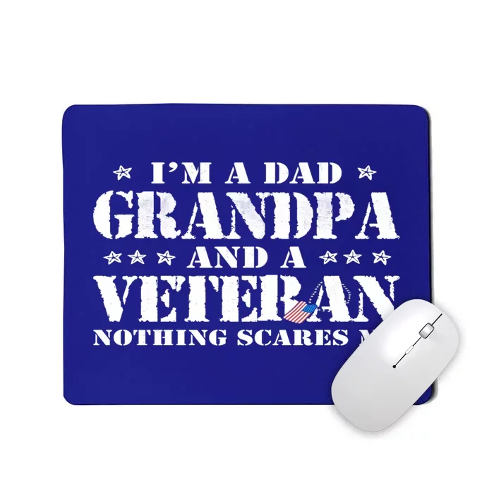 I'm A Dad Grandpa Veteran Father's Day Gift Mousepad