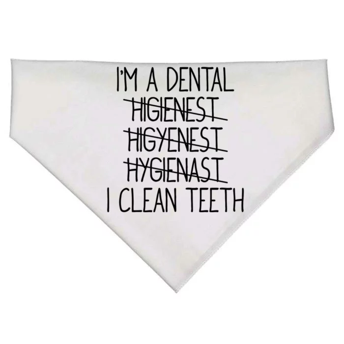 Im A Dental Hygienist Funny Dental Hygienist Graduation Gift USA-Made Doggie Bandana