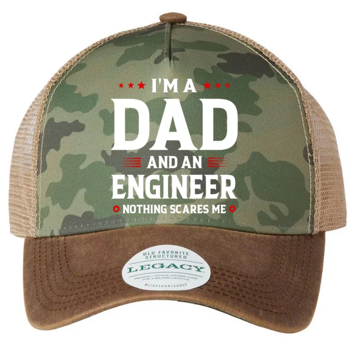 Im A Dad And An Engineer Funny Family Engineer Dad Fathers Gift Legacy Tie Dye Trucker Hat