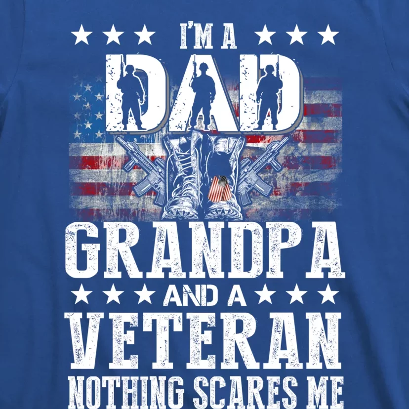 I'm A Dad Grandpa Veteran Funny Grandpa Father's Day Cool Gift T-Shirt