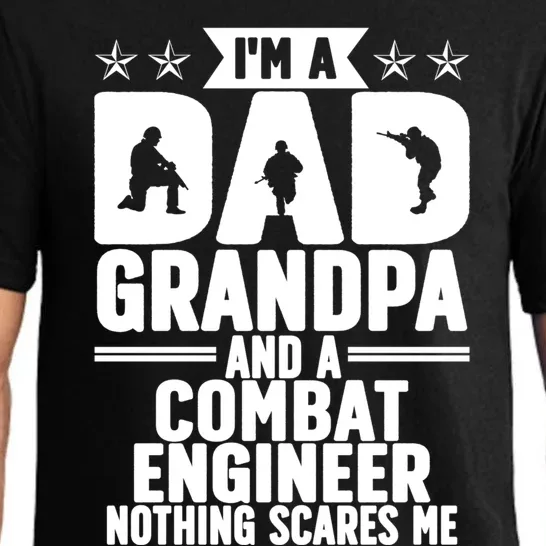 Im A Dad And Grandpa Combat Engineer Combat Engineering Gift Pajama Set