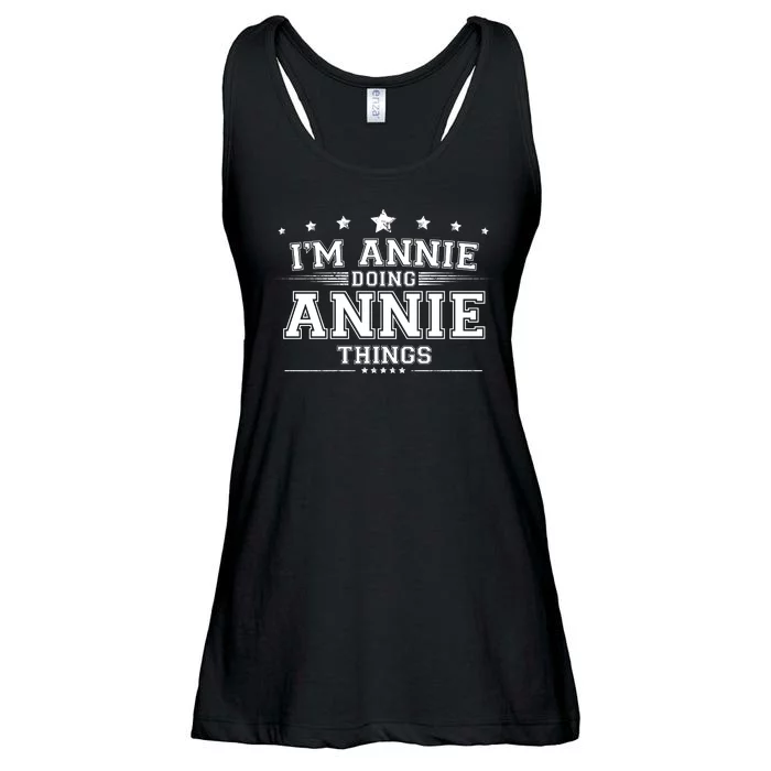 Im Annie Doing Annie Things Ladies Essential Flowy Tank