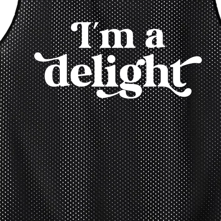 I'm A Delight Funny Saying Retro Mesh Reversible Basketball Jersey Tank