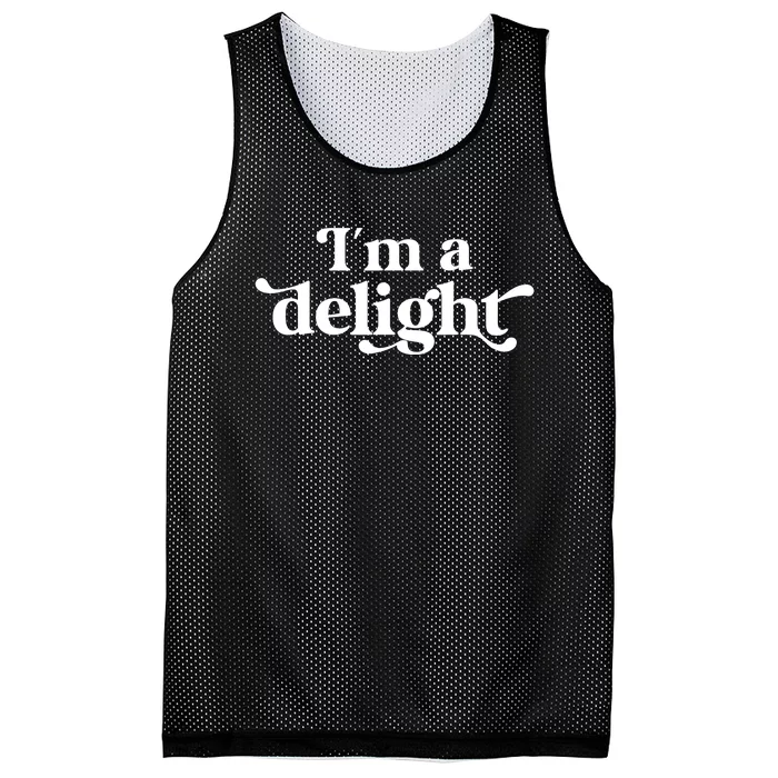 I'm A Delight Funny Saying Retro Mesh Reversible Basketball Jersey Tank