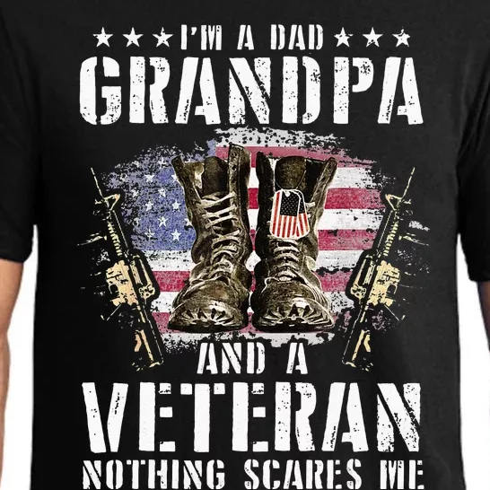 Im A Dad Grandpa And A Veteran Nothing Scares Me Pajama Set