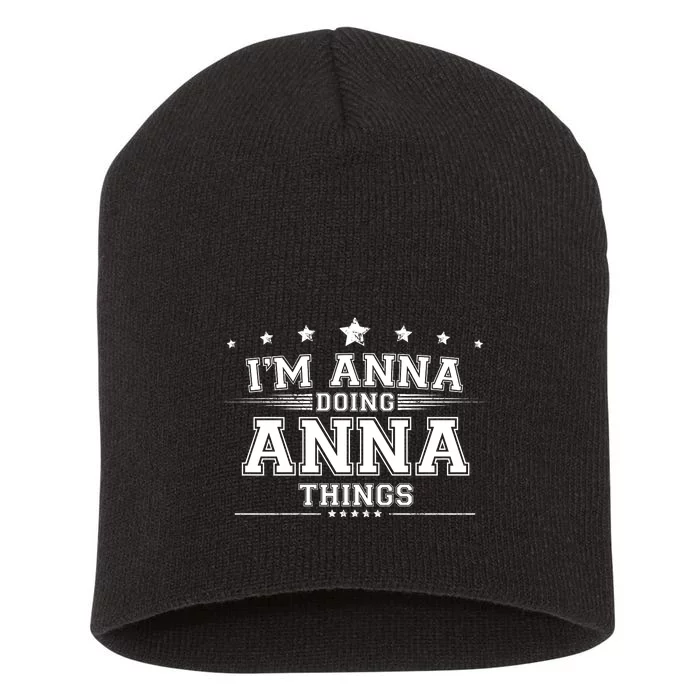 Im Anna Doing Anna Things Short Acrylic Beanie