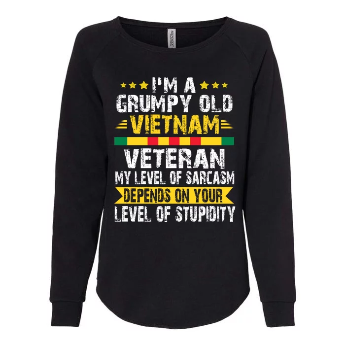 I'm A Dad A Grandpa And A Vietnam Veteran Womens California Wash Sweatshirt