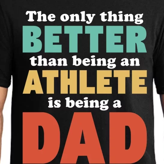 I'm A Dad And Athlete Funny Fatherhood Funny Dad Cute Gift Pajama Set