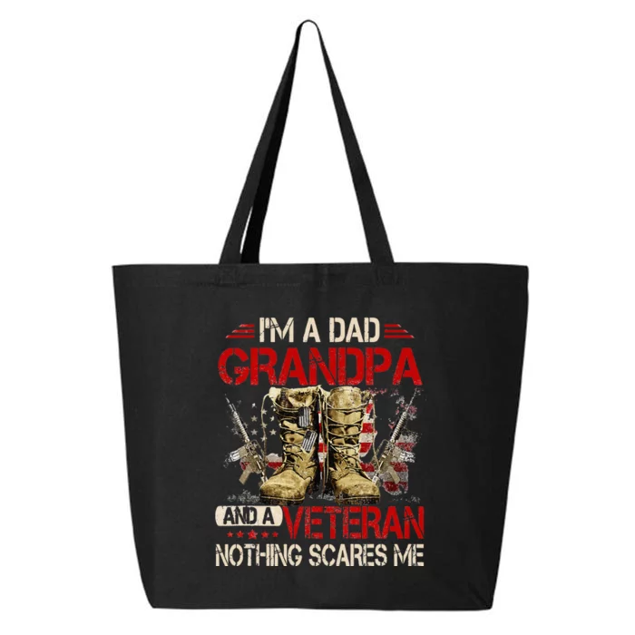 Im A Dad Grandpa And A Veteran American Flag Gists For Dad 25L Jumbo Tote