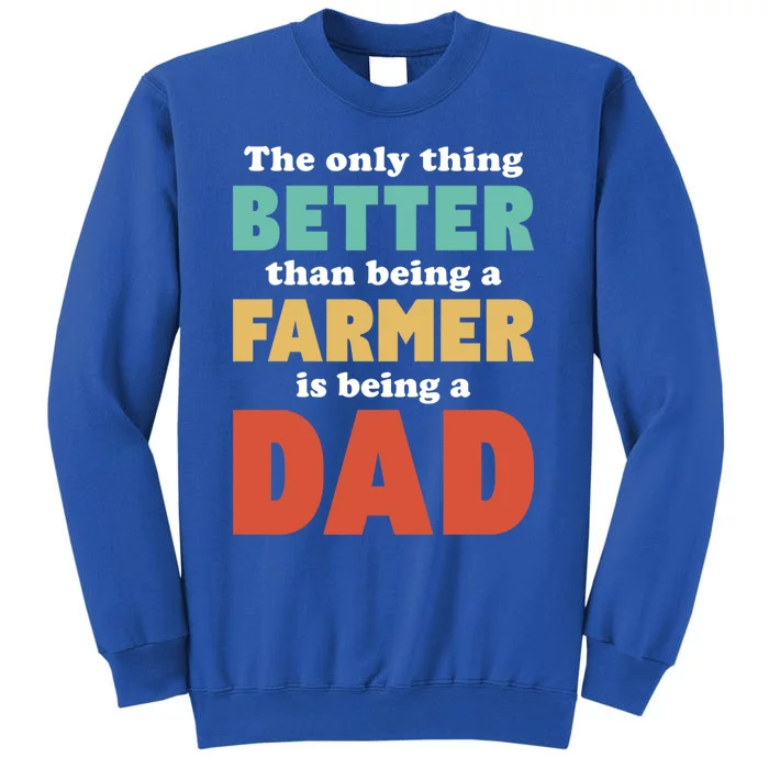 I'm A Dad And Farmer Funny Fatherhood Funny Dad Meaningful Gift Tall Sweatshirt