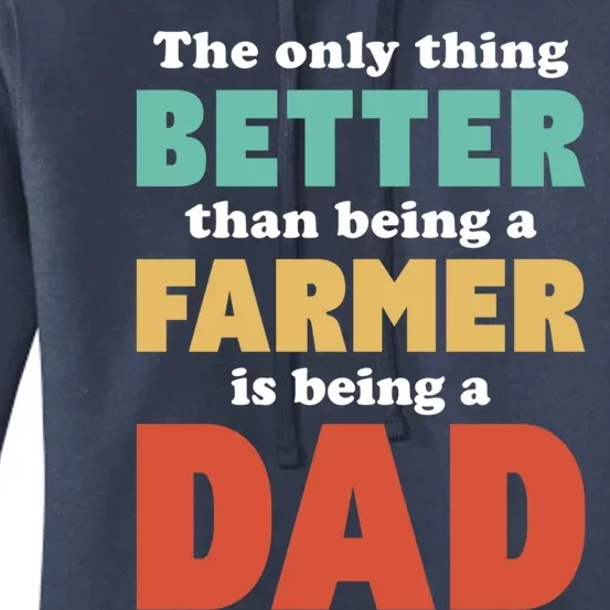 I'm A Dad And Farmer Funny Fatherhood Funny Dad Meaningful Gift Women's Pullover Hoodie