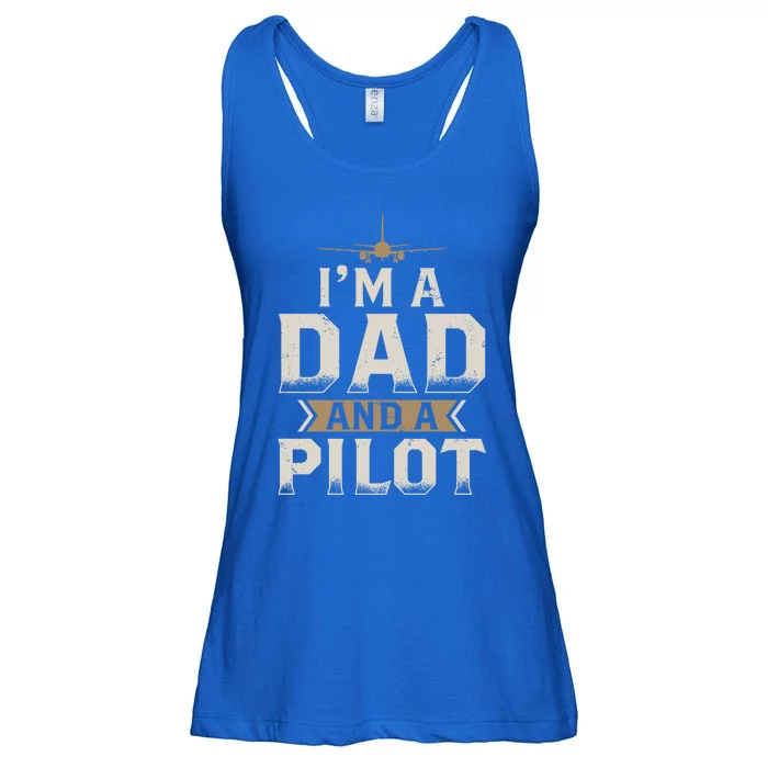 Im A Dad And A Pilot Funny Gift Ladies Essential Flowy Tank