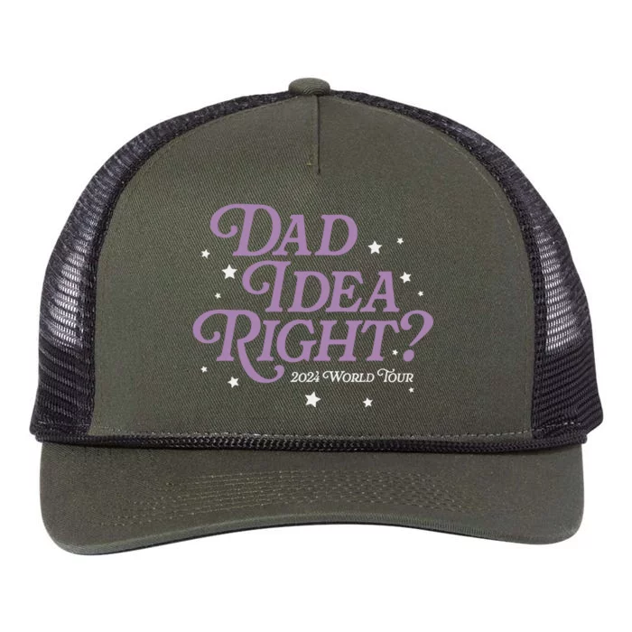 It’S A Dad Idea Right Retro Rope Trucker Hat Cap